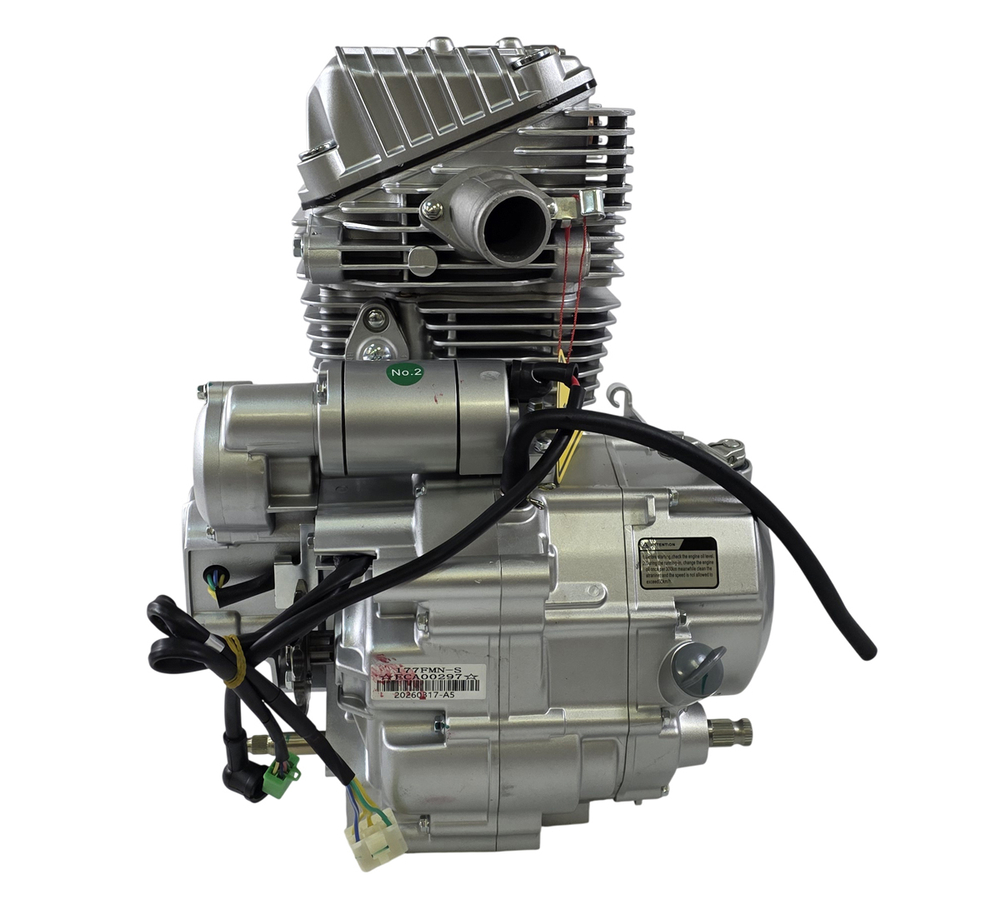 Двигатель 4т. 293 см3 TM300-S,177FMN-S, ZHONGMU, 4х клап., эл и кик стартер 5МКПП (аналог Зонгшен)