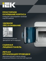 Корпус пластиковый КМПн-6 IP65 черная прозрачная дверь TEKFOR IEK