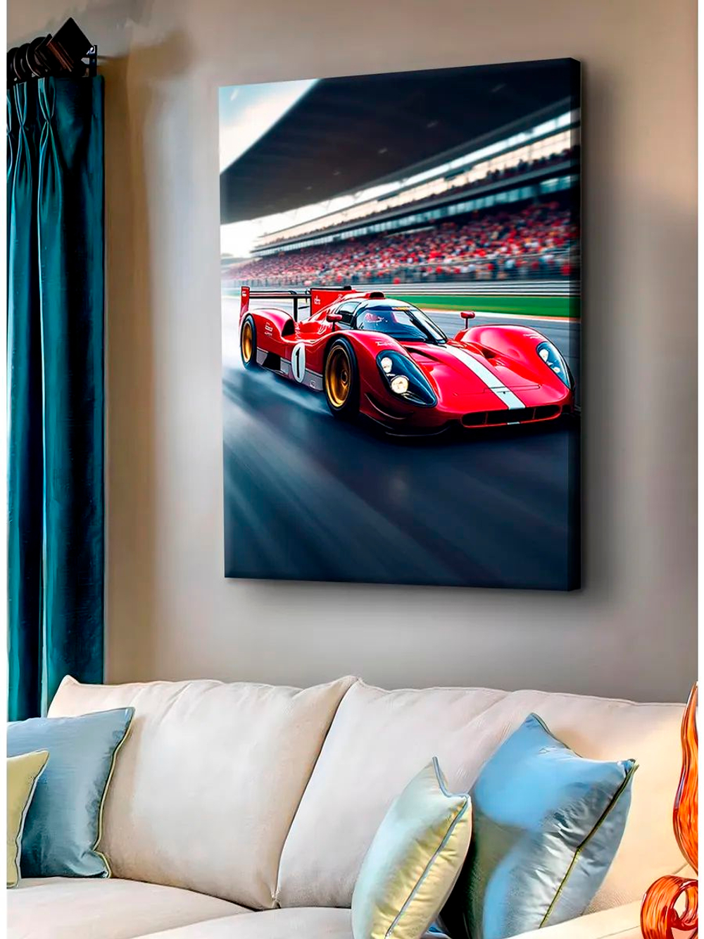Картина "Ferrari P", для интерьера 30х40см 1шт.