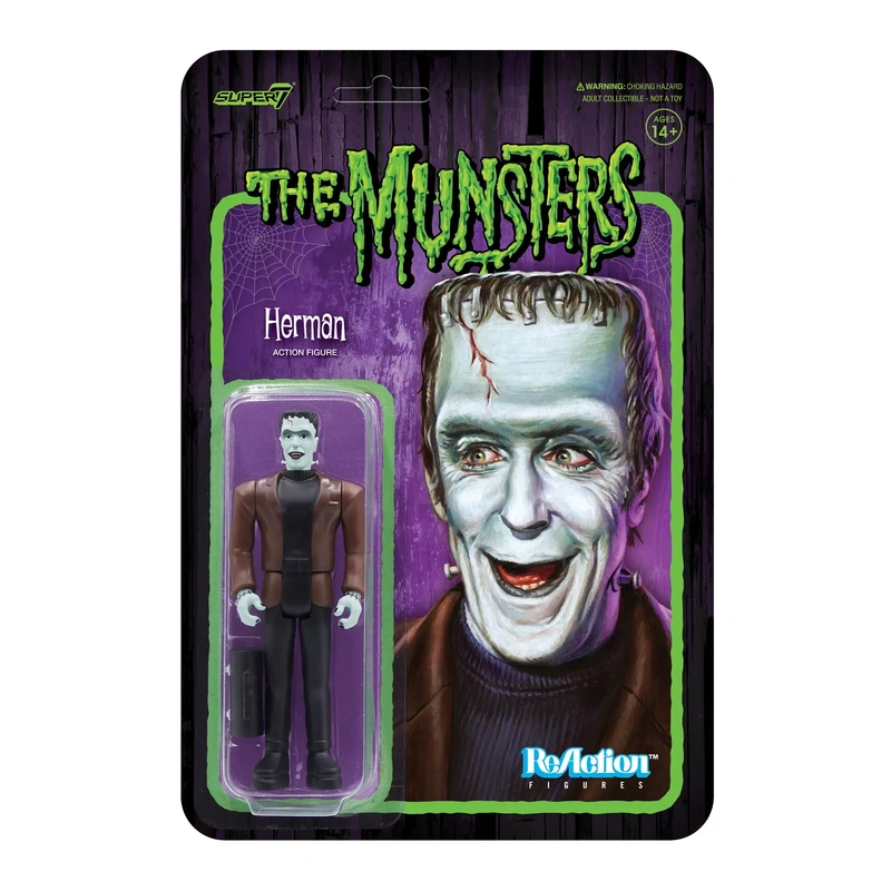 Фигурка Super7 - Munsters ReAction W1 - Herman Munster