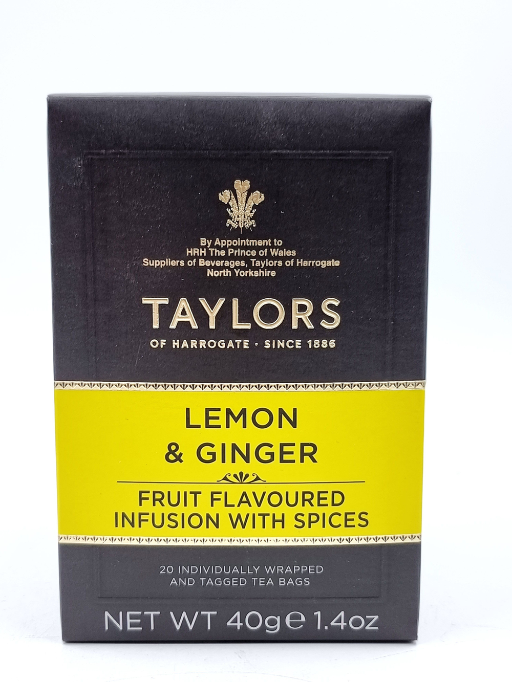 Чай травяной TAYLORS Taylors с лимоном и имбирем 20 пакетиков 40 г (из Финляндии)