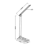 Офисная настольная лампа Arte Lamp WILLIAM A5122LT-1BK, 1хLED