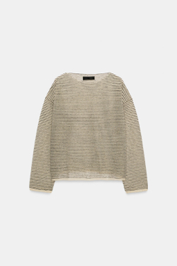 ZARA ТОНКИЙ ДЖЕМПЕР В ПОЛОСКУ, ПОЛОСКИ