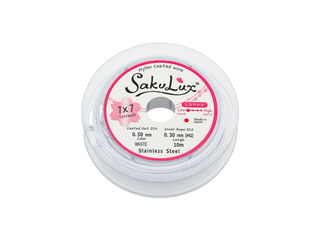 Тросик ювелирный 0,50мм, "SakuLux" ("СакуЛюкс"), цвет белый