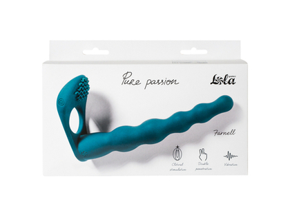 Lola games Pure Passion Farnell Green - Вибронасадка для Двойного Проникновения