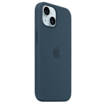 Силиконовый чехол с поддержкой MagSafe Apple Silicone Case для iPhone 15 Plus, Storm Blue (Штормовое небо)