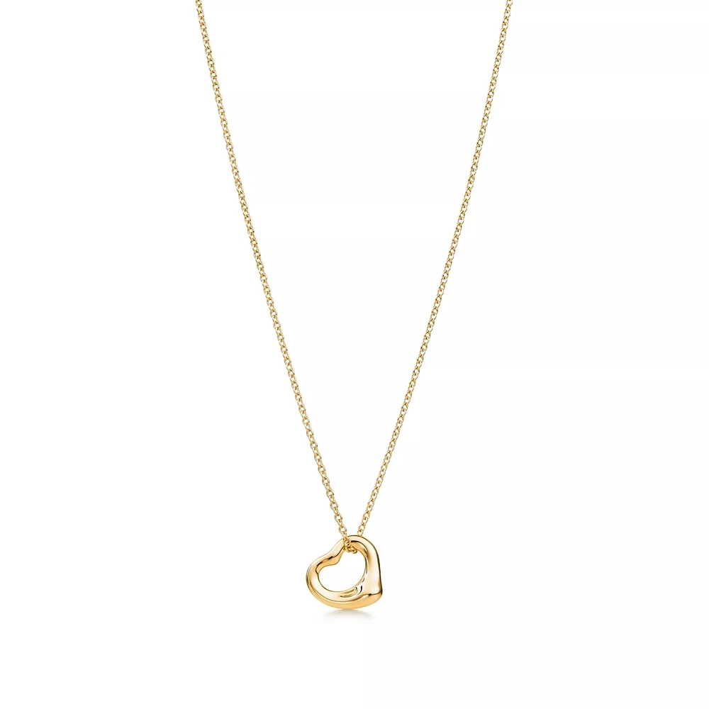 Подвеска из золота 18к(750проба), 11мм.Tiffany💠Open heart  - В наличии