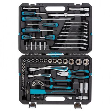 Набор инструментов, 1/4", 1/2", CrV, 120 зубьев, 76 предметов Gross 14156