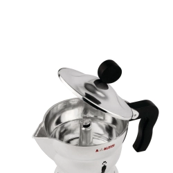 Alessi Алюминиевая Турка кофеварка высокого давления Moka Alessi на 6 чашек. AAM33/6