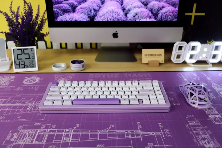Кастомная клавиатура Akko SPR67 Lavender