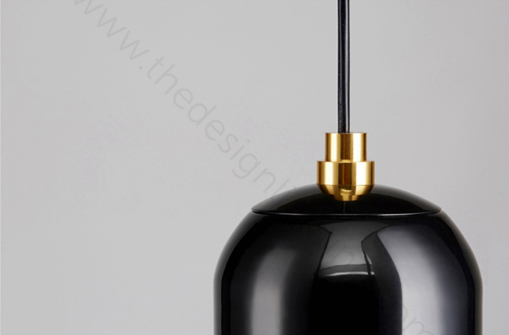 Pendant design lamp Aballs  by Parachilna (Black,  D30)