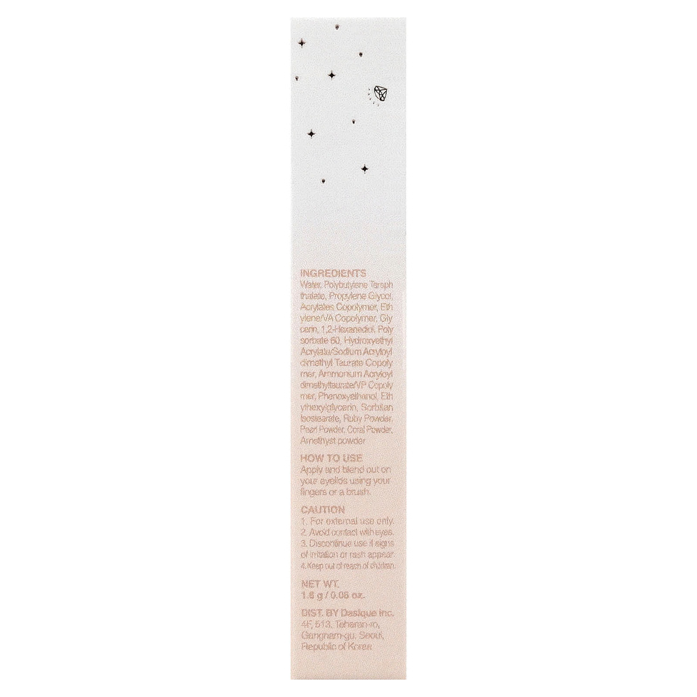 Dasique, Starlite Jewell, жидкие блестки, оттенок 01, морозное золото, 1,8 г (0,06 унции)