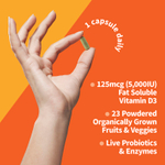Garden of Life, Vitamin Code, Raw D3, 5000 МЕ, 60 вегетарианских капсул