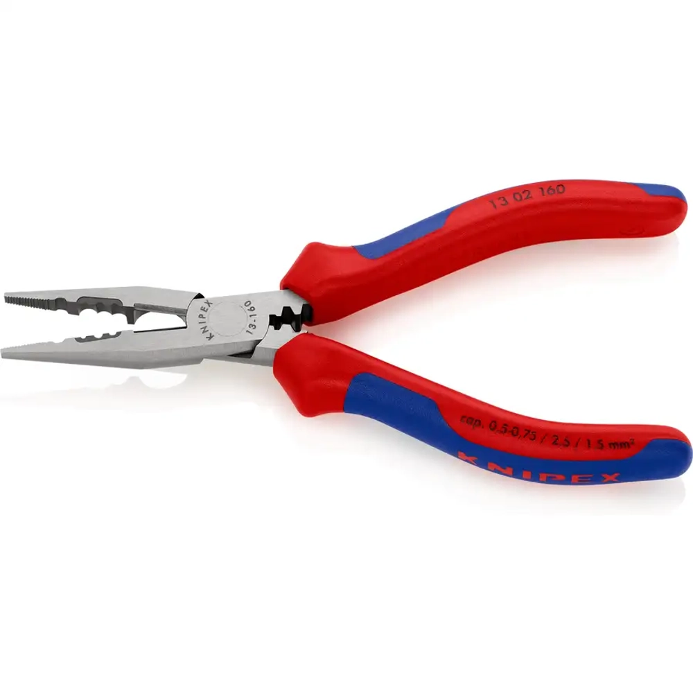 Плоскогубцы для монтажа проводов черненые 160 мм Knipex 13 02 160 SB