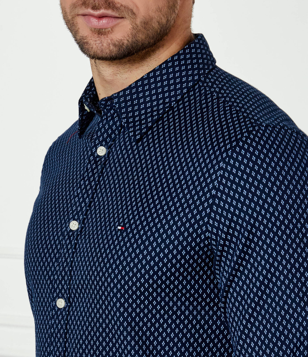 Рубашка BRUSHED PRINT Tommy Hilfiger - темно-синий(MW0MW36846)