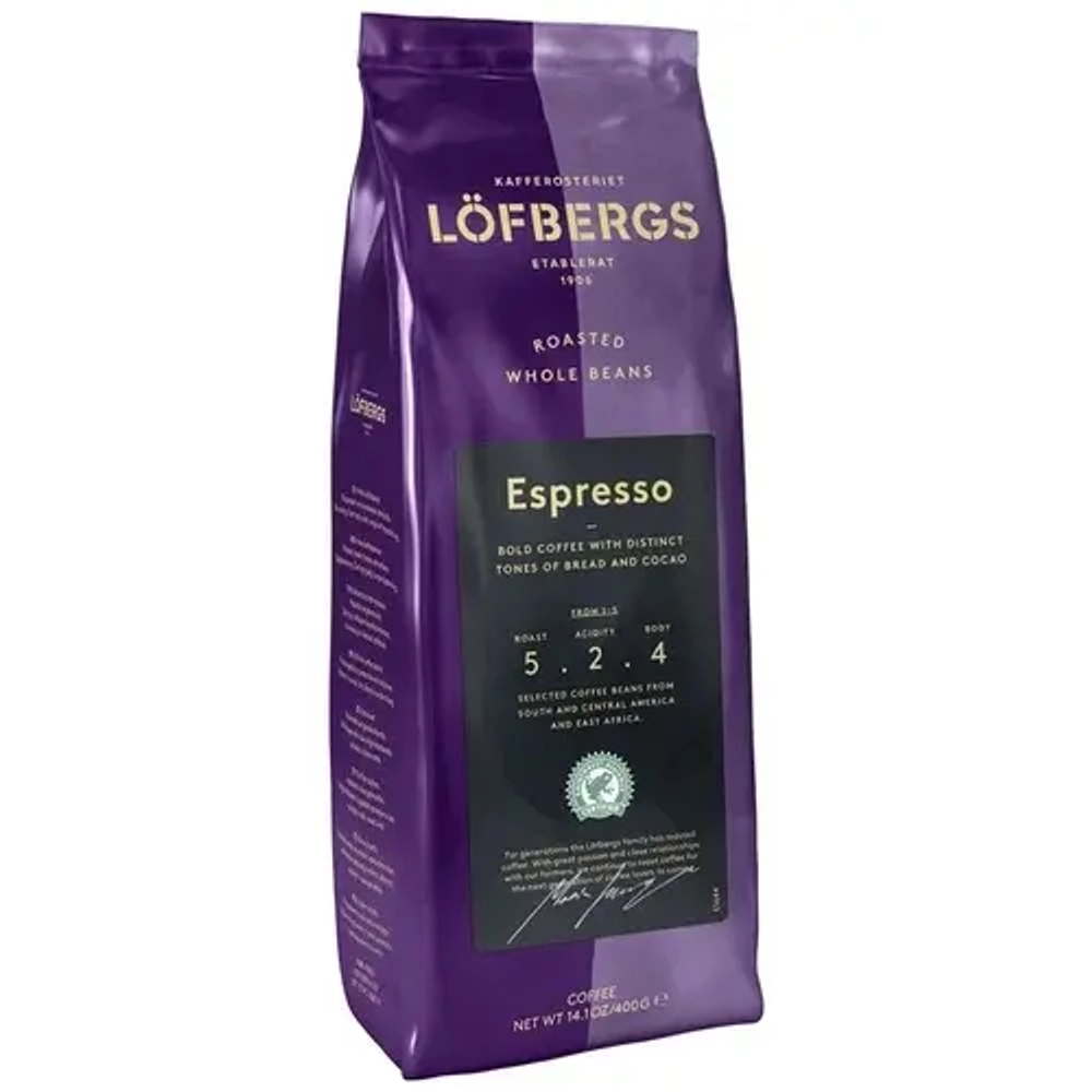 Кофе LOFBERGS THE Espresso, в зёрнах, 1000г. Лофбергс