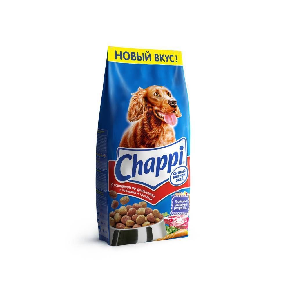Сухой корм Chappi для взрослых собак, говядина, 15 кг