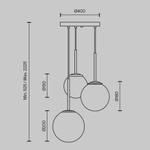 Подвесной светильник Maytoni Basic form MOD321PL-03B