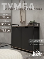 Тумба в ванную с мешками для белья