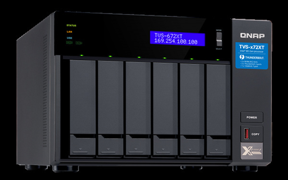Сетевой накопитель QNAP  TVS-672XT-i3-8G