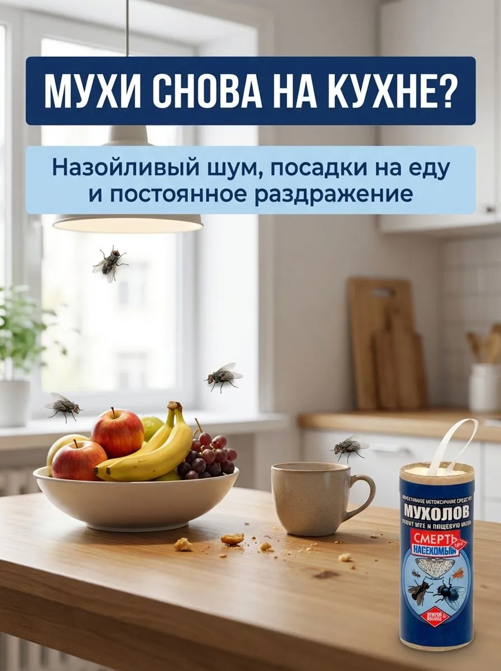Ловушка для мух. Суперлипкая 1 шт