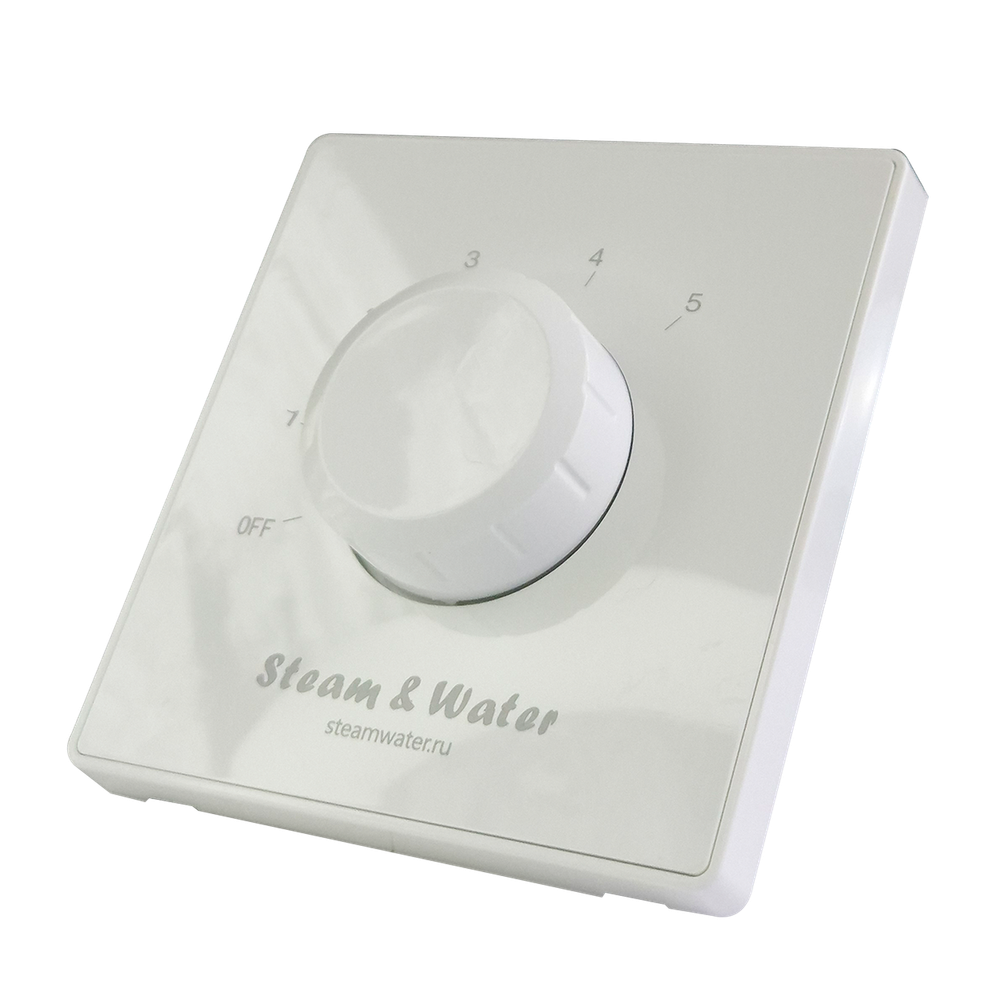 Настенный регулятор громкости звука настенный Steam&water SOUND CONTROL White 230 (Цвет белый, 5 уровней громкости, 4-8 Ом, 30W)