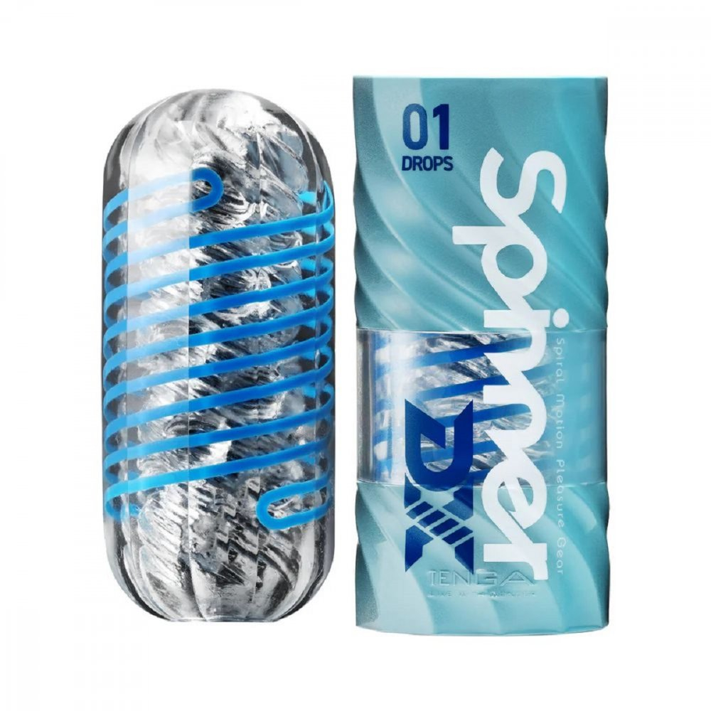 Мастурбатор Tenga Spinner DX 01 Drops синий