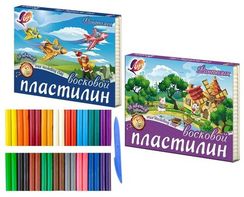Plastilin \ Пластилин 18 цв. мягкий (восковой) "Фантазия"