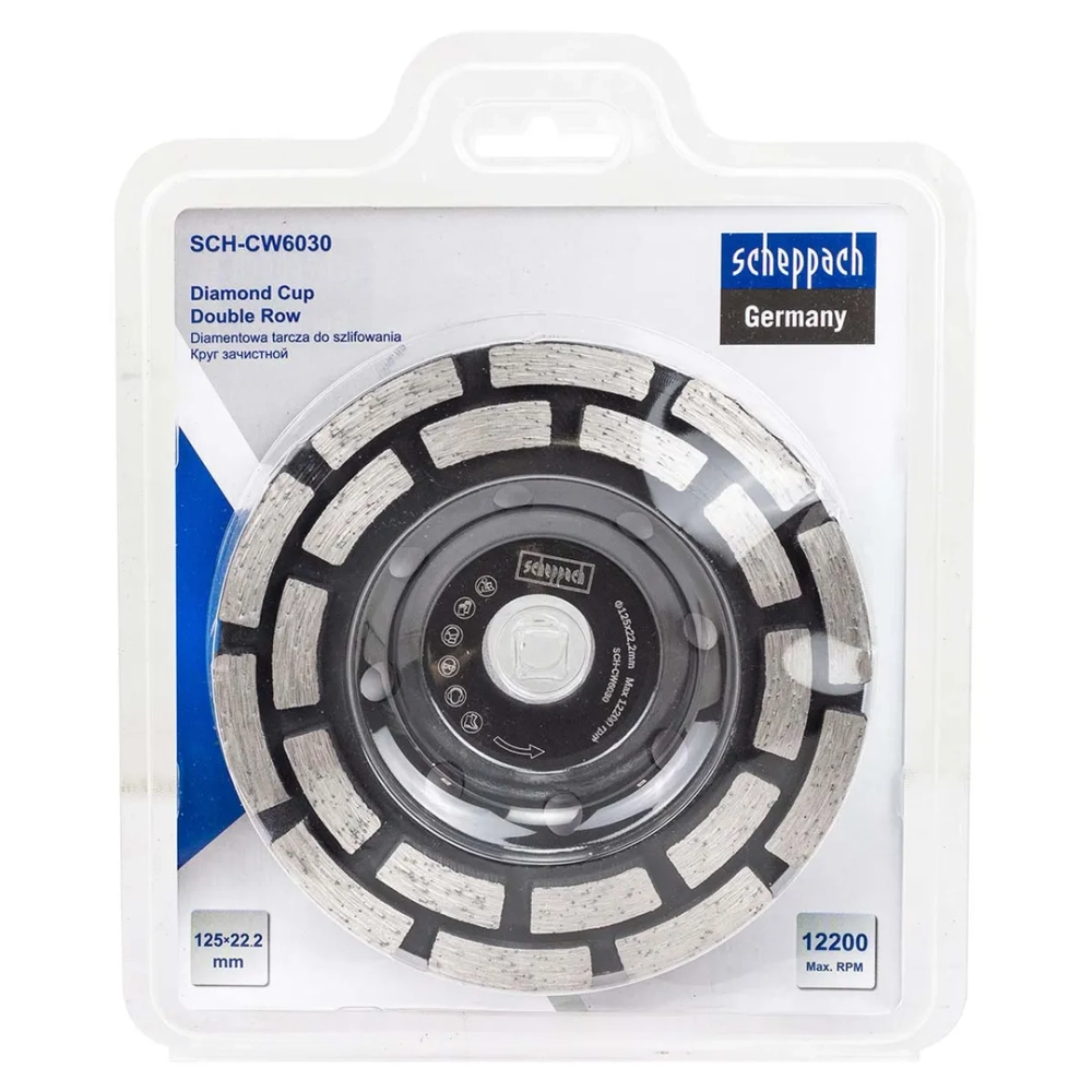 Круг зачистной 125*22,2мм Scheppach Sch-CW6030