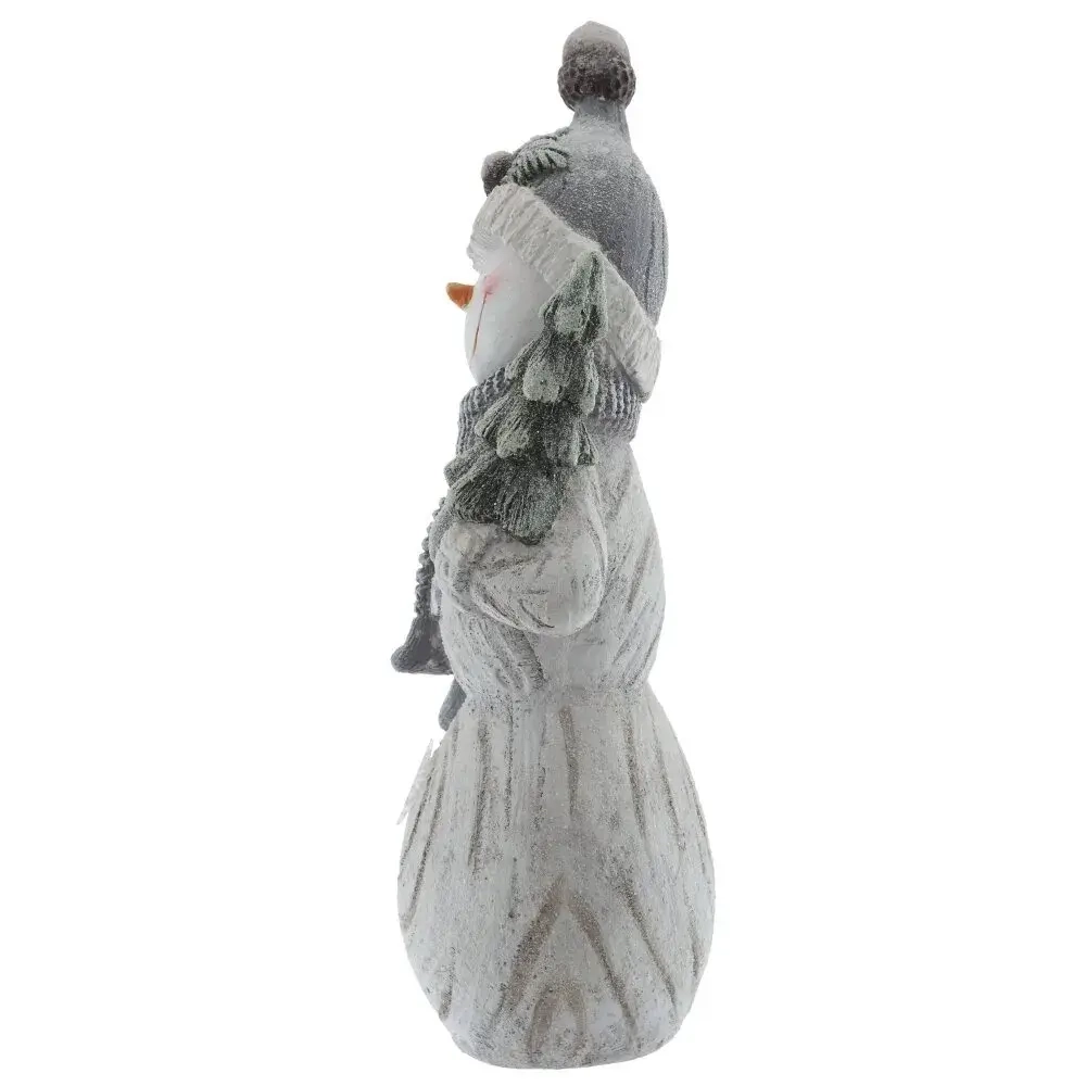 Фигурка декоративная "Снеговик" с подсветкой (АААх3, н/п), L24 W15 H53 см, 2в.