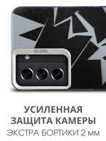Дизайнерский чехол из пластика для SAMSUNG GALAXY S21 FE с усиленной защитой камеры и глянцем
