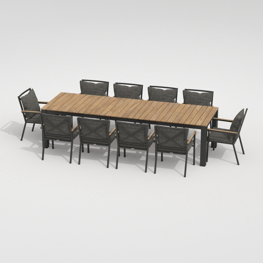 Стол обеденный ТЕЛЛА XL из тика 300x100