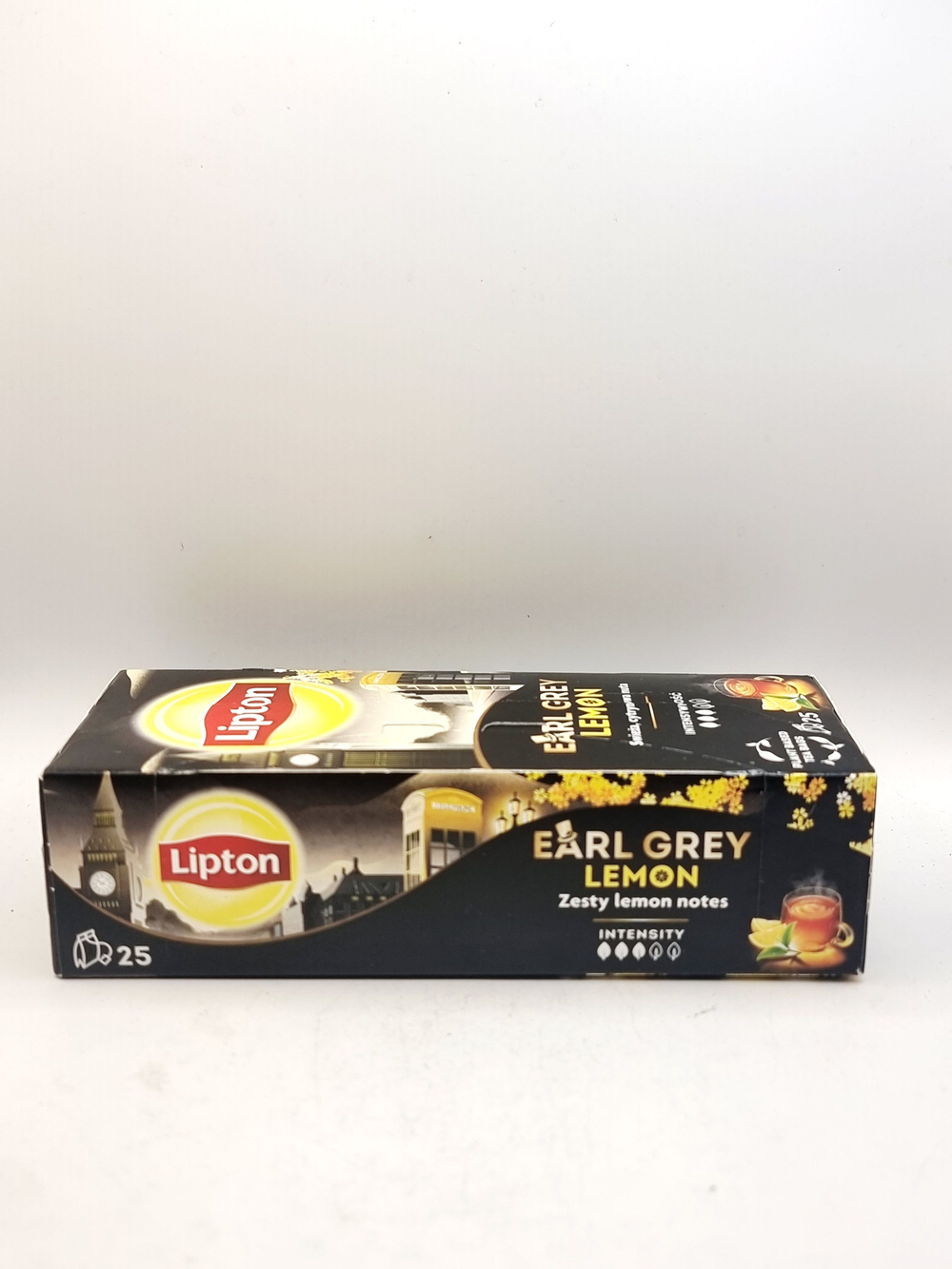 Чай пакетированый LIPTON Earl Grey Lemon со вкусом бергамота и лимона 25 пакетиков, 50 г (ИЗ Эстонии )