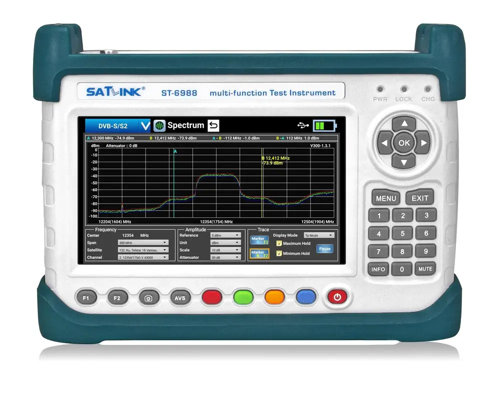 ST6988 DVB S2/T2/C MPEG-2 H.265/HEVC, SatLink
