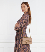 Кожаная сумка через плечо LOVE ONE MINI Pinko - коричневый(100074 A0F1)