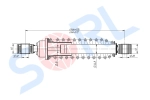 Амортизатор кабины пружинный 372/426, O/O, 32x46/20x46 IVECO (CB0153) SORL