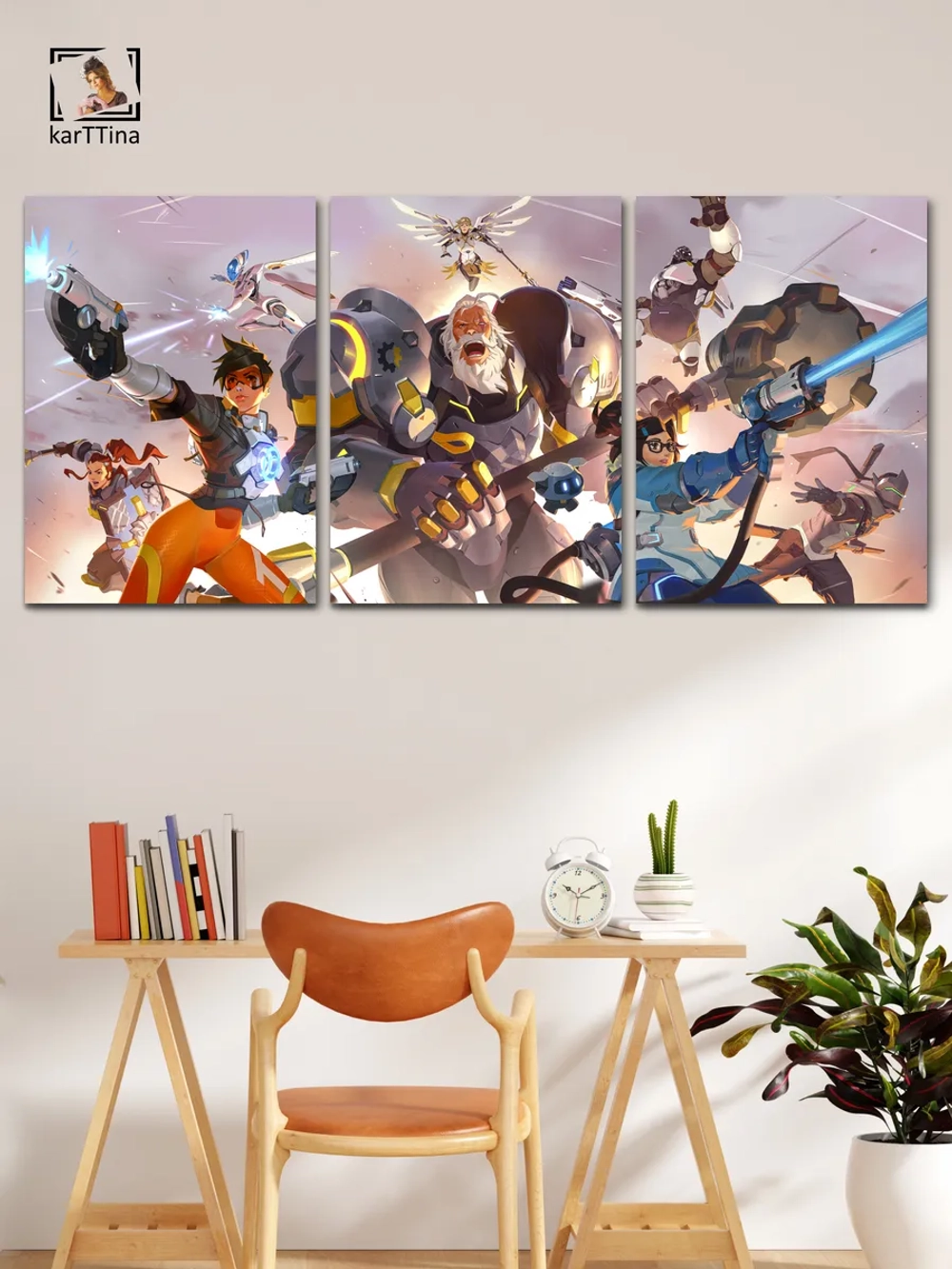 Модульная картина "Overwatch" 150х70см