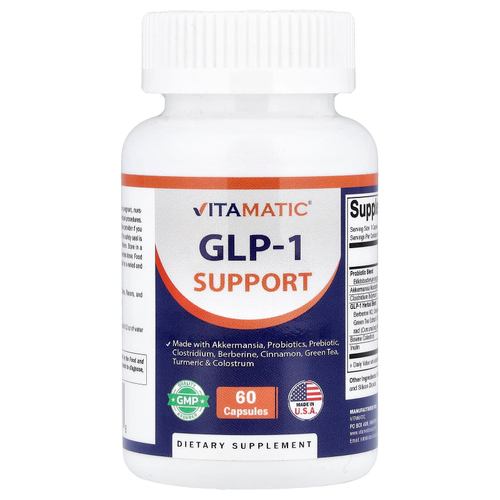 Vitamatic, поддержка GLP-1, 60 капсул