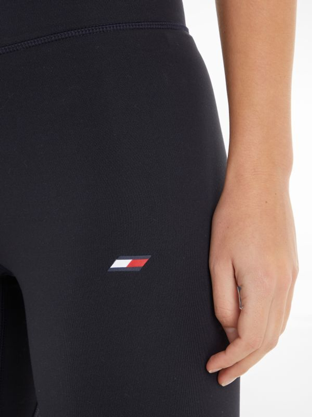 Leginsy Tommy Hilfiger HW Essential Legging 7/8 - небесный
