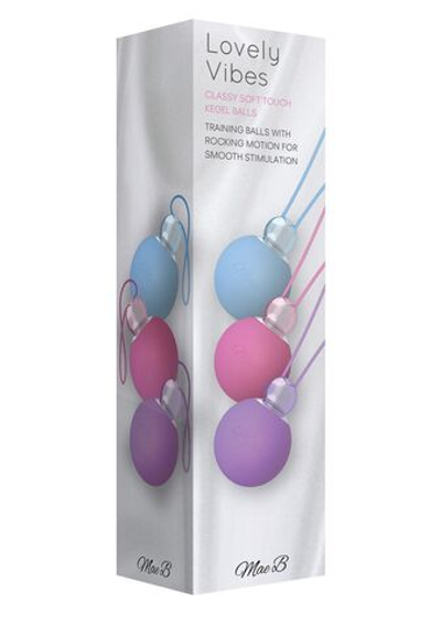 Набор вагинальных шариков Kegel Balls - 3 шт. (Цвет: разноцветный)