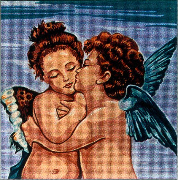 Рисунок для вышивания Soulos (канва жесткая), Ангельский поцелуй, 50х50 см
