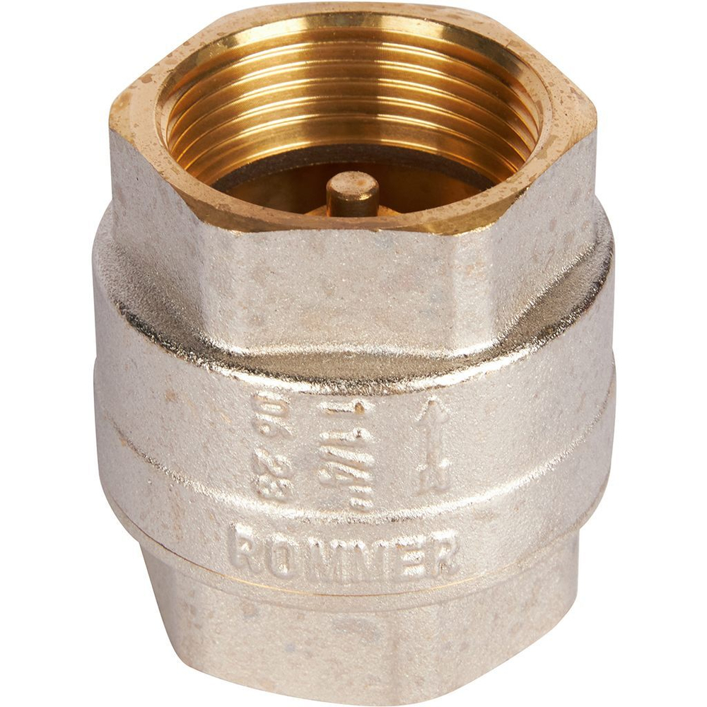 ROMMER Обратный клапан 1 1/4" пружинный муфтовый с металлическим седлом