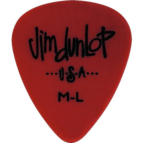Dunlop 479RML Poly Medium Light 72Pack медиаторы, medium light, красный, 72 шт.