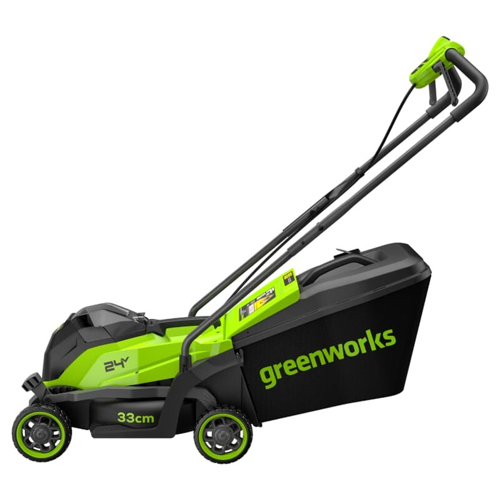 Газонокосилка аккумуляторная Greenworks GD24LM331 24V, 33 см бесщеточная без АКБ и ЗУ, 2520607