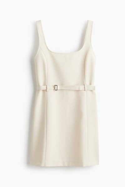 Платье с ремнём — квадратный вырез - H&M