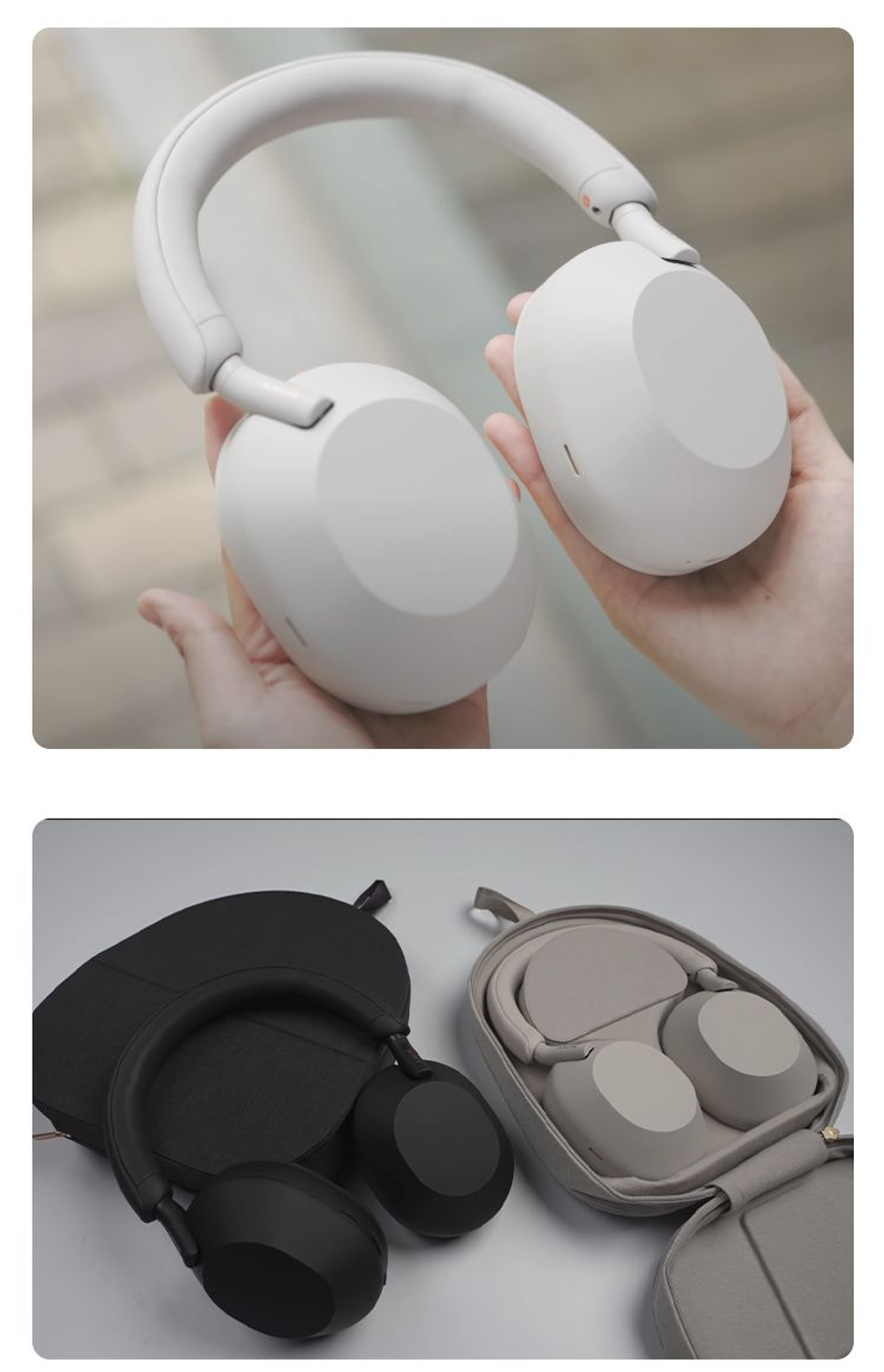 Беспроводные наушники Sony WH-1000XM5, серебристый