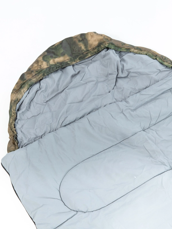 Спальный мешок TRAVELLER camo (КМФ) R-zip от-12(с подголовником 230х90см)INDI