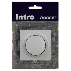 Светорегулятор Intro Accent 6-401-01 поворотный, 600Вт 230В, IP20, СУ, белый | Intro