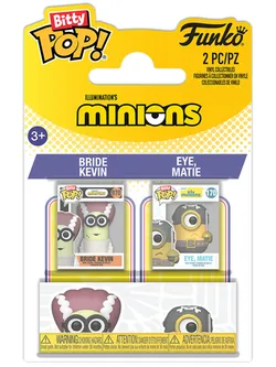 Funko Bitty POP! Minions (Bride Kevin & Eye, Matie) 2PK