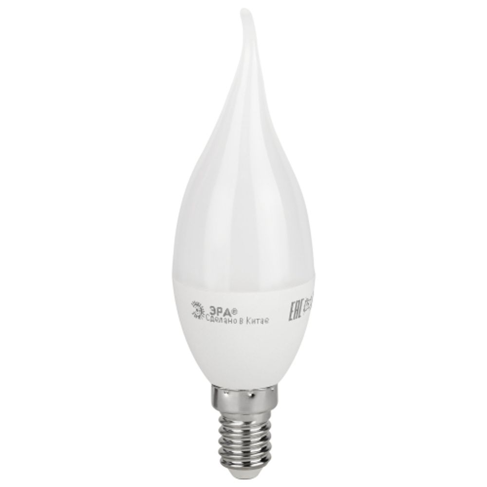 Лампа светодиодная ЭРА RED LINE LED BXS-8W-840-E14 R 8Вт свеча на ветру нейтральный белый свет Е14 | Лампы cветодиодные Свеча (B/C)